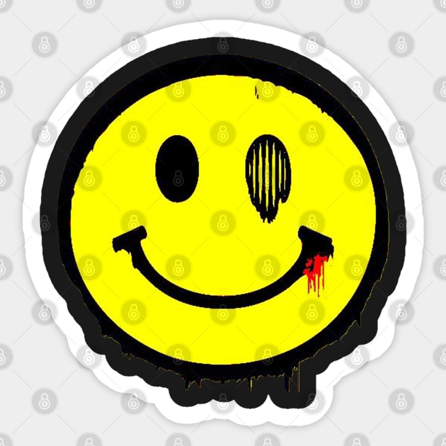 Grunge smiley Sticker by NineBlack